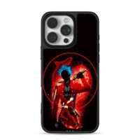 Ban Seven Deadly Sins holding nunchucks blue spiky hair red circle Phone Case