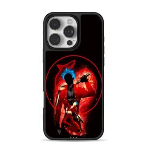 Ban Seven Deadly Sins holding nunchucks blue spiky hair red circle Phone Case