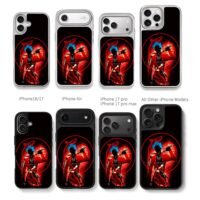 Ban Seven Deadly Sins holding nunchucks blue spiky hair red circle Phone Case