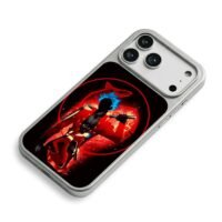 Ban Seven Deadly Sins holding nunchucks blue spiky hair red circle Phone Case