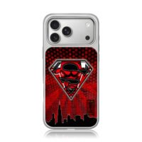 Chicago Bulls Superman logo skyline red black mesh Phone Case