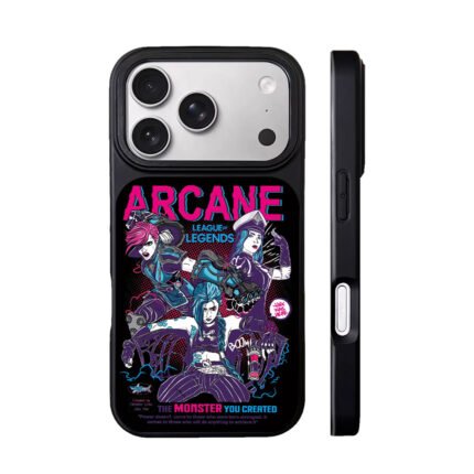 Arcane League of Legends Jinx Vi Caitlyn retro art Phone Case