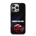Carlos Sainz 55 F1 red racing helmet with watch me win Phone Case
