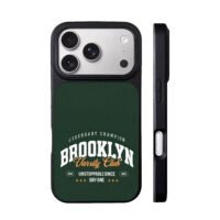 Brooklyn Varsity Club varsity champion dark green print Phone Case