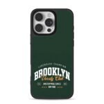 Brooklyn Varsity Club varsity champion dark green print Phone Case