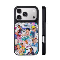 BTS kpop members comic photo collage print Phone Case