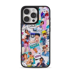 BTS kpop members comic photo collage print Phone Case
