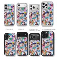 BTS kpop members comic photo collage print Phone Case