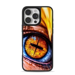Anime Naruto Kurama cross pupil yellow eye artwork Phone Case