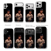 Anime LA Dodgers 18 baseball player yelling Phone Case