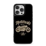 Cafe racer moto with Motorush Dust Rush graphics Phone Case