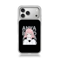 Chibi Anya Forger hugging Bond from Spy x Family Phone Case