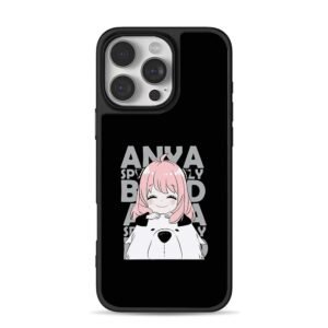 Chibi Anya Forger hugging Bond from Spy x Family Phone Case