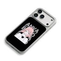 Chibi Anya Forger hugging Bond from Spy x Family Phone Case