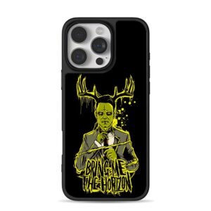 Bring Me The Horizon green antler suit zombie art Phone Case