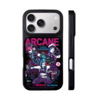 Arcane LoL Vi Caitlyn Jinx poster art Phone Case