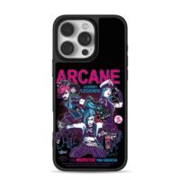 Arcane LoL Vi Caitlyn Jinx poster art Phone Case