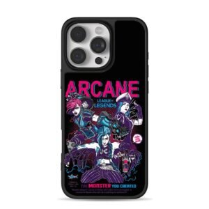 Arcane LoL Vi Caitlyn Jinx poster art Phone Case
