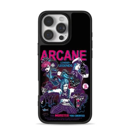 Arcane LoL Vi Caitlyn Jinx poster art Phone Case