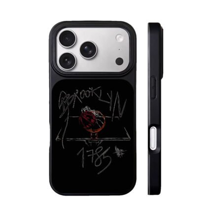 Brooklyn 1785 handdrawn basketball hoop art Phone Case