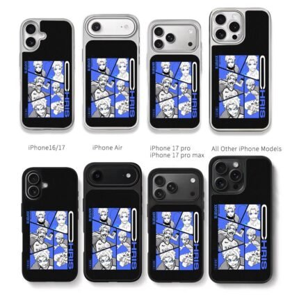 Chris Blue Lock soccer player anime collage Chris Brown Phone Case Black Electroplated Silver For Iphone 11 To 17