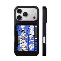 Chris Blue Lock soccer player anime collage iPhone 17 Pro Max Black Case