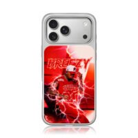 Chris Brown Breezy red lightning stage performance iPhone 17 Pro Max Electroplated Silver Case1