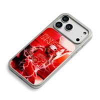 Chris Brown Breezy red lightning stage performance iPhone 17 Pro Max Electroplated Silver Case2