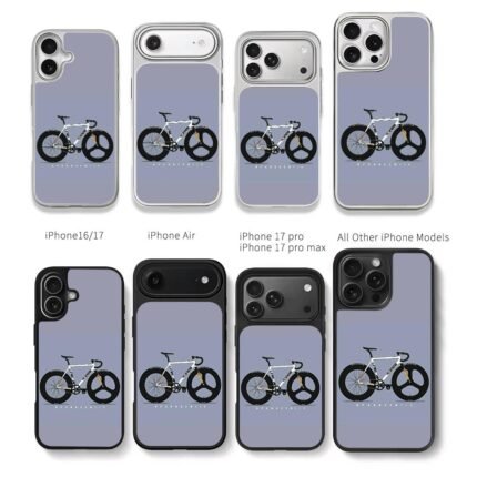 Cinelli fixed gear road bike art by panndemiic Chris Brown Phone Case Black Electroplated Silver For Iphone 11 To 17