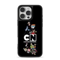 Classic Cartoon Network characters CN logo artwork iPhone 16 Pro Max Black Case