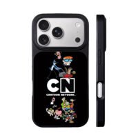 Classic Cartoon Network characters CN logo artwork iPhone 17 Pro Max Black Case