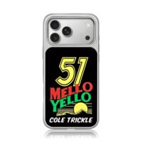 Cole Trickle 51 Mello Yello racing sunset graphic iPhone 17 Pro Max Electroplated Silver Case1