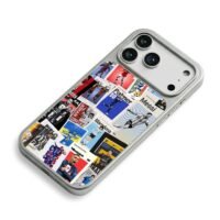 Collage of football stars Messi Mbappe Maradona iPhone 17 Pro Max Electroplated Silver Case2