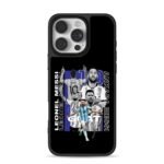 Collage of Lionel Messi Argentina GOAT autograph iPhone 16 Pro Max Black Case