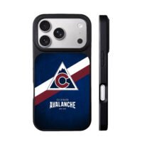 Colorado Avalanche team logo stripes dark blue iPhone 17 Pro Max Black Case
