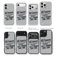 Combat ace sky fighter jet fly flight win slogans Chris Brown Phone Case Black Electroplated Silver For Iphone 11 To 17