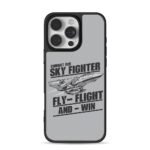 Combat ace sky fighter jet fly flight win slogans iPhone 16 Pro Max Black Case