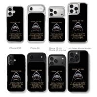 Come to the Shark Side star wars shark parody Chris Brown Phone Case Black Electroplated Silver For Iphone 11 To 17