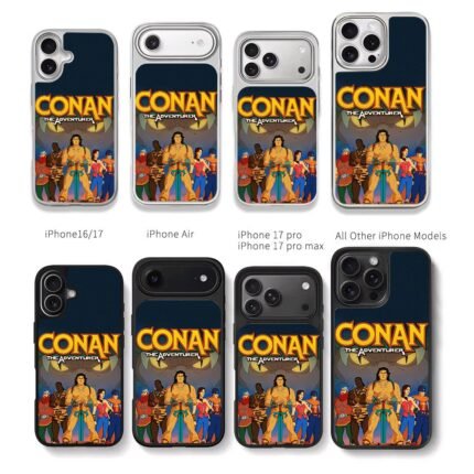 Conan the Adventurer team with giant monster eyes Chris Brown Phone Case Black Electroplated Silver For Iphone 11 To 17
