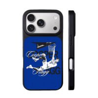 Cooper Flagg Duke basketball dunking with his name iPhone 17 Pro Max Black Case