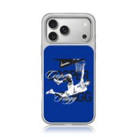 Cooper Flagg Duke basketball dunking with his name iPhone 17 Pro Max Electroplated Silver Case1