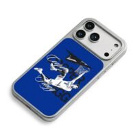 Cooper Flagg Duke basketball dunking with his name iPhone 17 Pro Max Electroplated Silver Case2