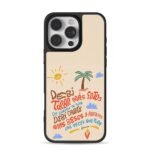 Corabaty summer beach palm sun cloud text heart iPhone 16 Pro Max Black Case