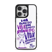 CR7 Real Madrid 2017 UCL Final Viva Ronaldo iPhone 16 Pro Max Black Case