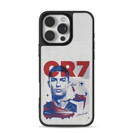 CR7 Ronaldo bicycle kick mercurial boot art iPhone 16 Pro Max Black Case