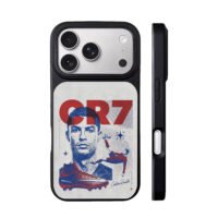 CR7 Ronaldo bicycle kick mercurial boot art iPhone 17 Pro Max Black Case