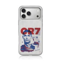 CR7 Ronaldo bicycle kick mercurial boot art iPhone 17 Pro Max Electroplated Silver Case1