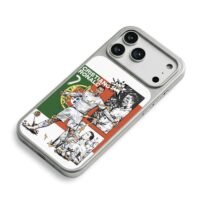 CR7 Ronaldo Siu Real Madrid Portugal football art iPhone 17 Pro Max Electroplated Silver Case2