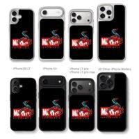 Crawling Spider-Man with Marvel Superheroes logo Chris Brown Phone Case Black Electroplated Silver For Iphone 11 To 17