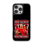 Cristiano Ronaldo football GOAT red jerseys goat iPhone 16 Pro Max Black Case